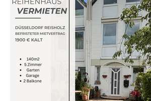 Auf 2 Jahre befristeter Mietvertrag Geräumiges Reihenmittelhaus in Düsseldorf-Reisholz mit Garage – Die vollständige Adresse der Immobilie erhältst du vom Anbieter., 40599 Reisholz, Düsseldorf – Vorschaubild 1