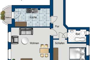 Komplett sanierte 2 Zimmer Wohnung in zentraler Lage – Saxoniastr. 2, 1159 Löbtau-Nord, Dresden – Vorschaubild 2
