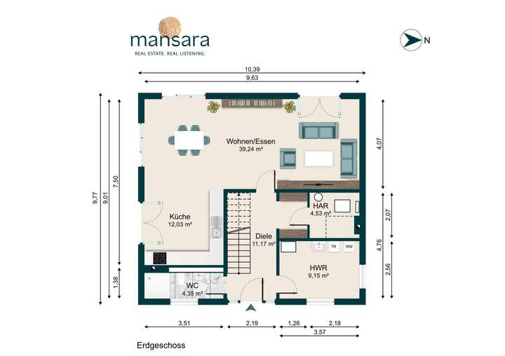 Grundriss Erdgeschoss