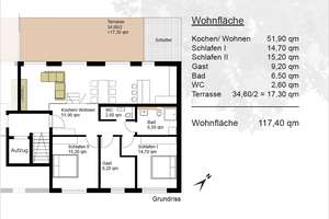Penthouse mit großer Dachterrasse (34,6 qm) und Tiefgaragenstellplatz mit eigener E-Ladestation – 63073 Bieber, Offenbach am Main – Vorschaubild 12