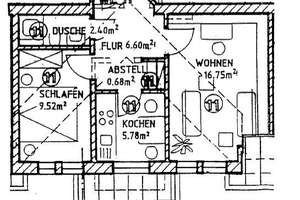 Gemütliche und vermietete DG 2-Zimmer mit Laminat und EBK in guter Lage – Die vollständige Adresse der Immobilie erhältst du vom Anbieter., 9130 Sonnenberg, Chemnitz – Vorschaubild 7