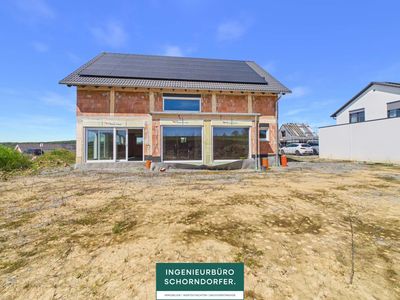 Modernes Einfamilienhaus im Rohbau mit vielseitigem Ausbaupotenzial