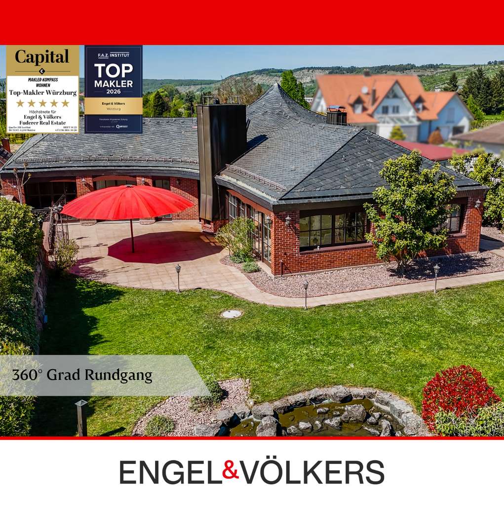 Immobilie in Karlstadt - Wo Wohnen zur Lebenskunst wird: Exklusive Villa mit Spa-Oase und Traumgarten - Bild 0