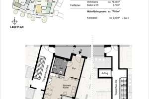 Neubau Erstbezug: Großzügige 2-Zimmer-Wohnung mit Balkon – 81673 Josephsburg, München – Vorschaubild 7