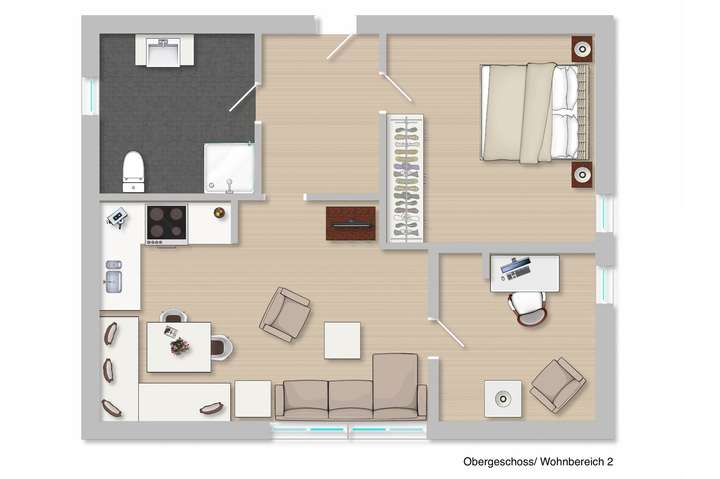 Obergeschoss-Teilgrundriss WB 