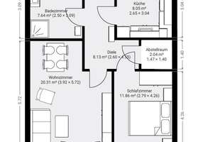 Ruhiges Wohnen zu ebener Erde - 2-Zi. Reihenmittelhaus in ruhiger Lage in Gelting – 24395 Gelting – Vorschaubild 12