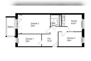 Tauschwohnung: Sanierte 3 Zimmer suchen neue Mieter