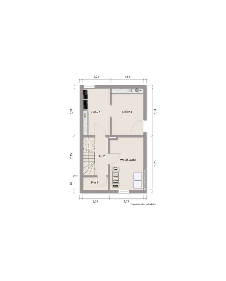 Grundriss Kellergeschoss (nich