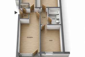Charmante 3-Zimmer-Wohnung mit Terrasse  -vermietet-  in Hannover-List, ohne Käuferprovision! – Hinrichsring 22, 30177 List, Hannover – Vorschaubild 2
