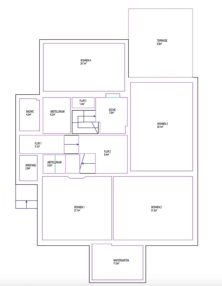 Grundriss Hochparterre