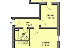 Schöne 2-Zimmerwohnung am Nordbahnhof – Riemenschneiderstr. 29, 90408 Uhlandstraße, Nürnberg – Vorschaubild 11