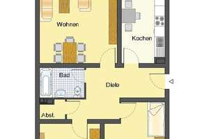 3 Raum Wohnung am Nordpark, WBS erforderlich! – Märkische Str. 3, 42281 Barmen, Wuppertal – Vorschaubild 2