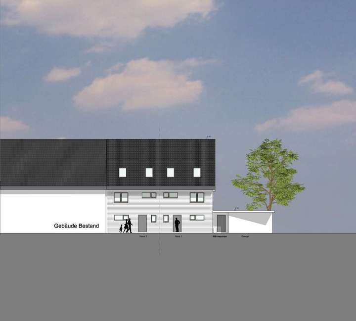 Ansicht von Norden Eingangssei