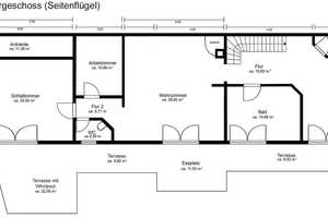 Luxuriöses Wohnen mit 4 abgeschl. Wohnungen und je einer dazugeh. Doppelgarage auf 9.000 m² Grdst. – Wittenberg (Kreis) – Vorschaubild 63