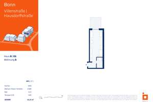 B06: Komfortables Mikro-Apartment mit erholsamer Gartenterrasse – Hausdorffstraße 348, 53129 Dottendorf, Bonn – Vorschaubild 4