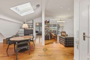 Stilvoll wohnen mit Weitblick – Möblierte 2,5-Zimmer-DG-WHG mit Loggia in traumhaftem Haus! ✨💛