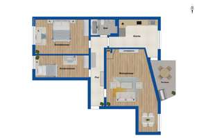 Moderne 3,5-Zi.-Eigentumswohnung mit Balkon in ruhiger Seitenstraße Nähe Hauptbahnhof in Karlsruhe – Die vollständige Adresse der Immobilie erhältst du vom Anbieter., 76137 Südweststadt, Karlsruhe – Vorschaubild 11