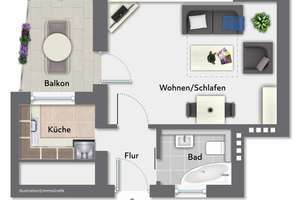 Kapitalanlage in Pinneberg - Vermietete 1-Zimmer-Wohnung mit Balkon – Die vollständige Adresse der Immobilie erhältst du vom Anbieter., 25421 Pinneberg – Vorschaubild 11