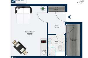 Gemütliche 1-Zimmer-Wohnung in Altschwabing – Die vollständige Adresse der Immobilie erhältst du vom Anbieter., 80802 Münchner Freiheit, München – Vorschaubild 2