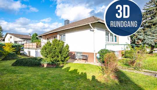 Bild von Bruchköbel: Großzügiger, modernisierungsbedürftiger Bungalow mit tollem Grundstück in ruhiger Lage