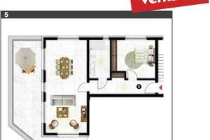 Verkauft! Erstbezug in Rheinnähe - 2 Zi.- Penthouse - ca. 75m²