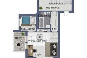 Gemütliche 2-Zimmer-Wohnung mit Balkon in Jena West – Die vollständige Adresse der Immobilie erhältst du vom Anbieter., 7743 Jena-West, Jena – Vorschaubild 8