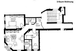 Großzügige 3-Zimmer mit Laminat, Wannenbad mit Fenster und Balkon in zentraler Lage – Die vollständige Adresse der Immobilie erhältst du vom Anbieter., 9130 Sonnenberg, Chemnitz – Vorschaubild 4