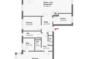 Weiter weg von der Elbe sollten Sie nicht wohnen. – Die vollständige Adresse der Immobilie erhältst du vom Anbieter., 22587 Blankenese, Hamburg – Vorschaubild 6