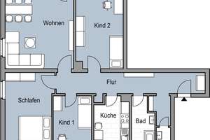 Schicke 4 Zimmerwohnung mit EBK, Tageslichtbad und Balkon – 60389 Seckbach, Frankfurt am Main – Vorschaubild 5