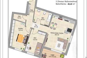 Exklusive 3,5-Zimmer-Neubauwohnung nahe Phönixsee mit Designerküche, großer Loggia & Tiefgarage – Die vollständige Adresse der Immobilie erhältst du vom Anbieter., 44269 Schüren, Dortmund – Vorschaubild 11