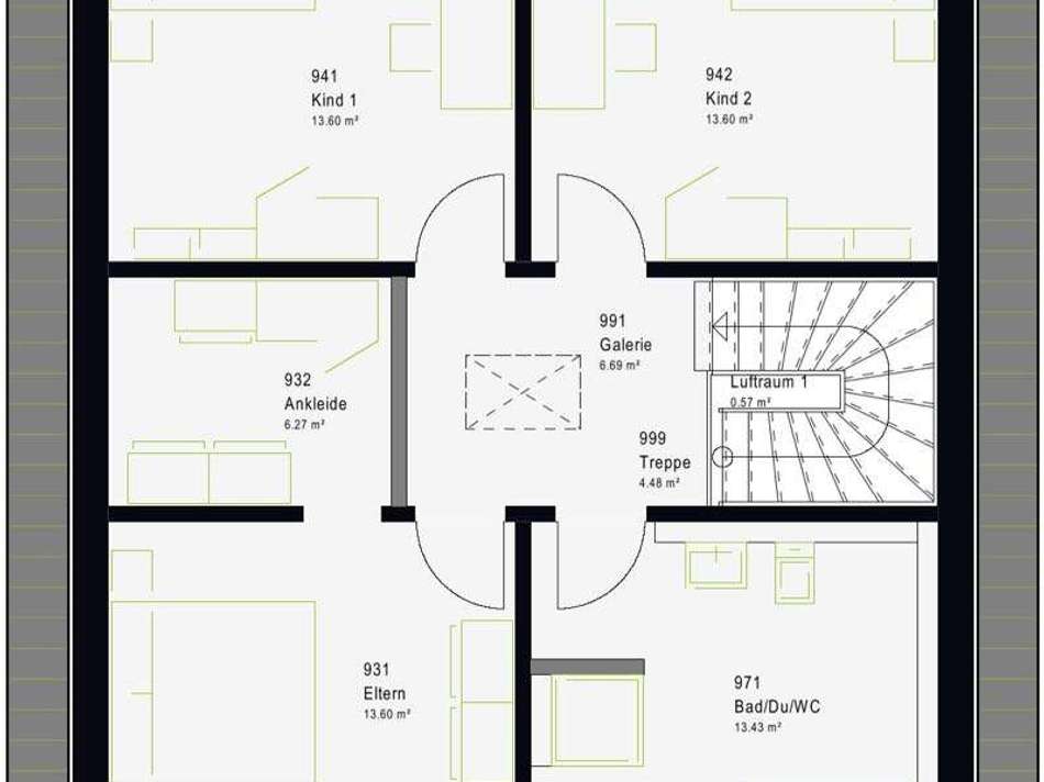 Grundriss Dachgeschoss