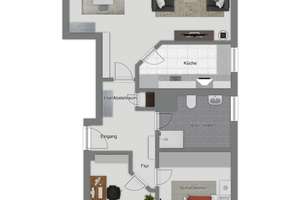 3-Zimmer-Wohnung mit zwei Balkonen im Herzen von Kaiserwerth – 40489 Kaiserswerth, Düsseldorf – Vorschaubild 15
