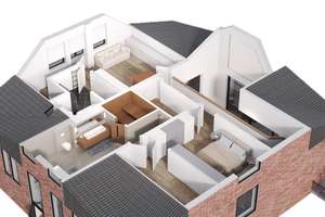 Exklusives Wohnerlebnis: Großzügige Maisonette-Wohnung mit Haus-im-Haus-Charakter – 40629 Ludenberg, Düsseldorf – Vorschaubild 2