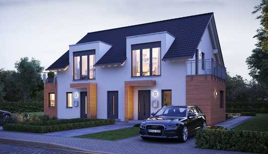 Bild von Hier wohnen zwei Familien wie in einem Doppelhaus in Wiesbaden auf Abrissgrundstück