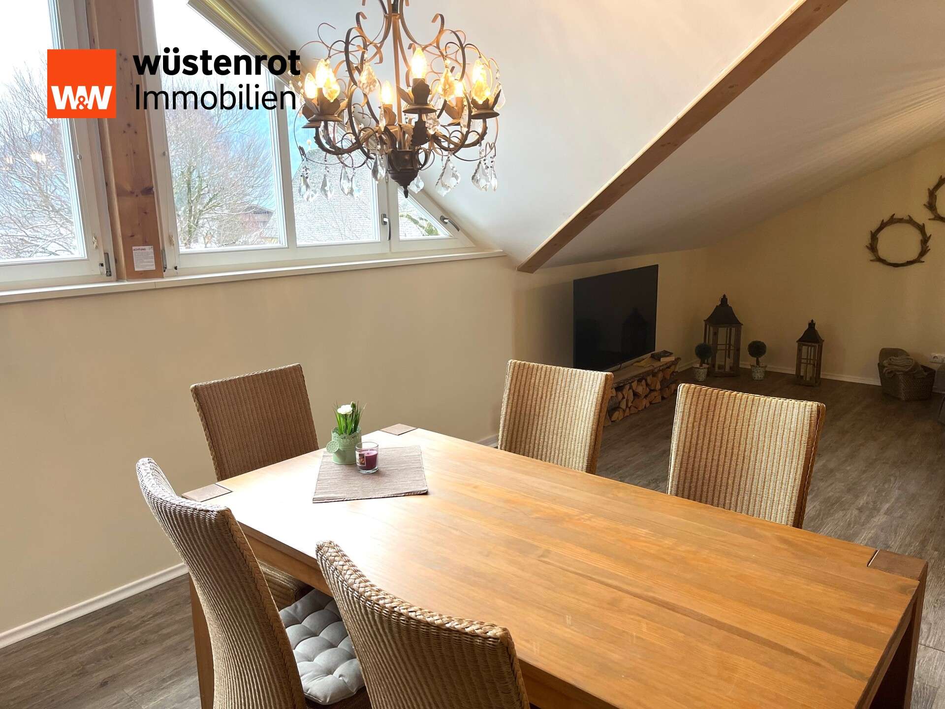 Immobilie in Grassau - Dachgeschosswohnung Ensamble - 159  m² -unverbaubarer  Ausblick im Ortskern von Grassau zu verkaufen - Bild 6