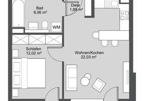 Neuwertige Stadtwohnung mit großem Südbalkon zum Innenhof – Die vollständige Adresse der Immobilie erhältst du vom Anbieter., 80807 Milbertshofen, München – Vorschaubild 21