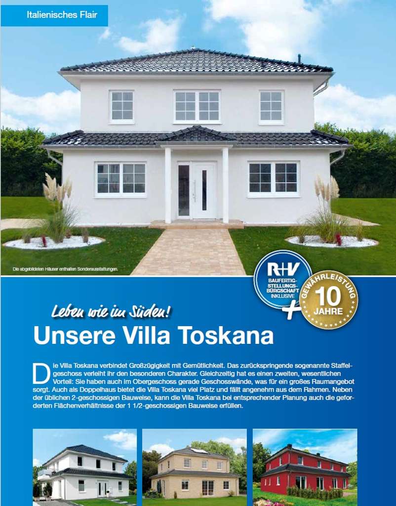 Immobilie in Wohltorf - Exklusive Lage mit TOP-Neubau TEIL 1... TEAM-Massivhaus baut Ihre Villa Toskana in Wohltorf NEU! - Bild 1