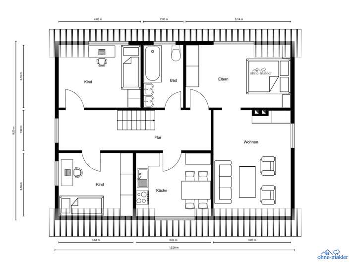 2. OG, Wohneinheit 2