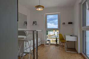 Stilvoll möbliertes Studentenapartment | Uni/OTH, 8. Etage, Fernblick – Otto-Hahn-Straße 40, 93053 Galgenberg, Regensburg – Vorschaubild 1