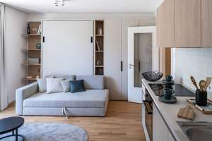 Stilvolles ausgestattetes 1-Zimmer-City-Apartment mit Balkon und moderner EBK – Die vollständige Adresse der Immobilie erhältst du vom Anbieter., 81671 Echarding, München – Vorschaubild 4