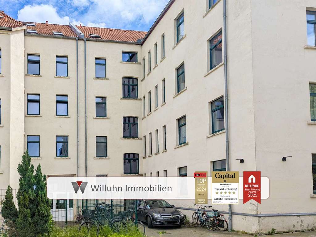 2Raum Maisonette im Dachgeschoss - Tageslichtbad - Denkmalschutz!