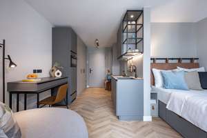 Stylisches Studio-Apartment nähe Boxhagener Platz | in Kürze verfügbar – Kreutziger Straße 14, 10247 Friedrichshain, Berlin – Vorschaubild 1