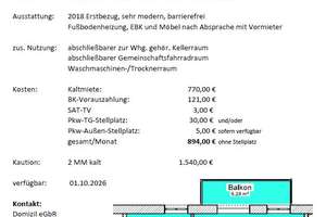 2 Raumwohnung (55m²) mit EBK, Balkon und Blick ins Grüne – Edenkobener Straße 18, 1471 Radeburg – Vorschaubild 14