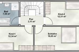 Neubau eines Reihenmittelhauses, ruhig und grün gelegen in Augsburg im schönen Stadtteil Göggingen – Die vollständige Adresse der Immobilie erhältst du vom Anbieter., 86199 Göggingen-Süd, Augsburg – Vorschaubild 10