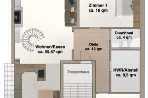 170qm Maisonette Wohnung, 3 Balkone – Die vollständige Adresse der Immobilie erhältst du vom Anbieter., 22177 Bramfeld, Hamburg – Vorschaubild 36