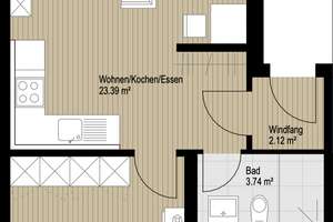 Moderne 2-Raum-Dachgeschosswohnung mit Loggia in Leipzig-Connewitz – Erstbezug nach Sanierung – Die vollständige Adresse der Immobilie erhältst du vom Anbieter., 4277 Connewitz, Leipzig – Vorschaubild 2