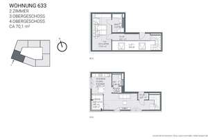 Quirin´s Raumglück für Paare mit guter Aussicht * Baujahr 2024 * 2-Zi. * 70 m² – 81379 Obersendling, München – Vorschaubild 17