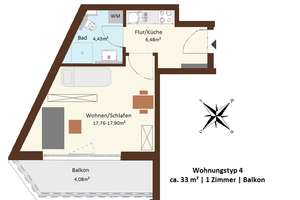 1-Zimmer-Wohnung mit Balkon in Innenstadtnähe – Sodenstraße 5, 30161 Oststadt, Hannover – Vorschaubild 8