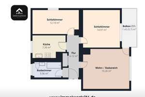 Offenburg: Gepflegte 3 Zimmer Wohnung mit Balkon – zentral & mit viel Stauraum! – Die vollständige Adresse der Immobilie erhältst du vom Anbieter., 77656 Offenburg – Vorschaubild 22