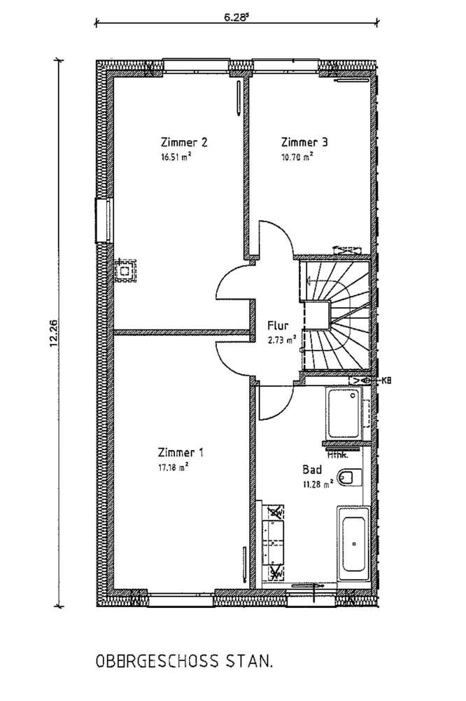 Grundriss Obergeschoss